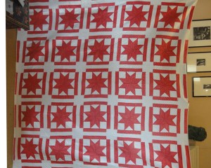 Antique Eight Pointed Star Quilt.