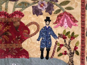 Detail of Di Ford's 'Phebe Quilt' sewn by Wendy.