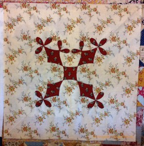 image of Cradle quilt in progress