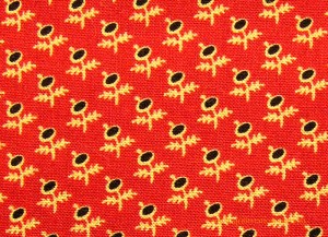 image of new red fabric