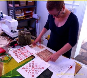 image of Red and White Maltaville Quilt planning