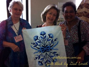 image of quilters