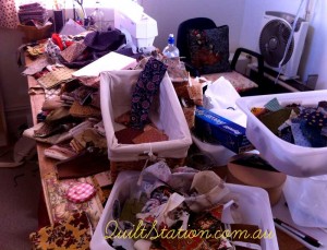 image of table mess